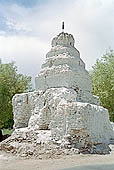 Ladakh - A large group of chortens close to Shey palace